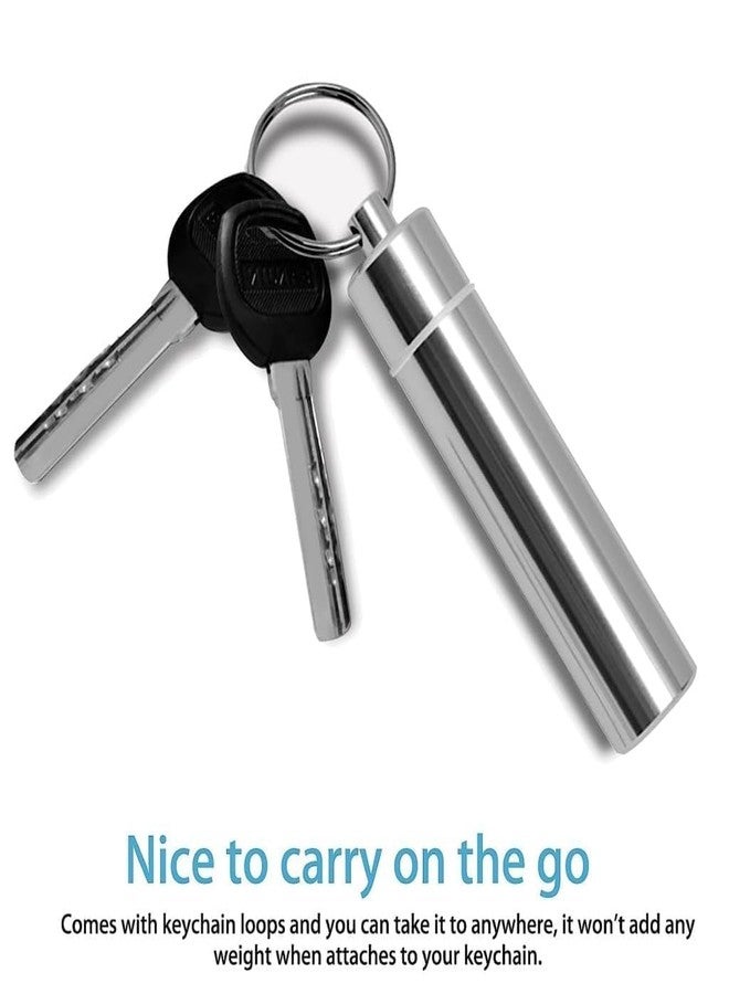 KPS Teeth Cleaning Tool Kit | 4 In 1 Stainless Steel Teeth Cleaner Dental Kit | Teeth Braces Cleaning Tools With Storage Tube & Hanging Hook | For Outdoor/Camping/Travel Accessories (Set of 1) - Image 5